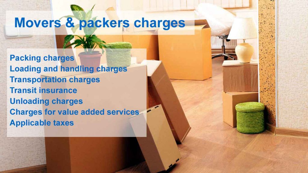 Packers and Movers shifting cost 